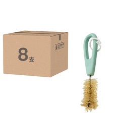 Simba 小獅王辛巴 豬毛奶嘴刷, 8支, 粉綠色