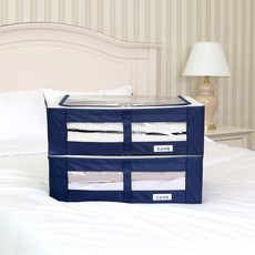 JOEUN LIVING 床下收納盒 深藍色 2個, 2入