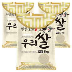 한음미가 2025년산 햅쌀 우리쌀 백미, 상등급, 3kg, 3개