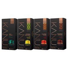 카누 바리스타 머신 전용 캡슐커피 에티오피아 예가체프 10p + 콜롬비아 톨리마 10p + 인도네시아 수마트라 10p + 딥포레스트 10p, 1세트, 9.5g