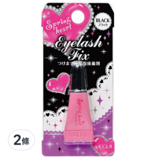 KOJI 17甜心魔纖睫毛專用接著劑, 黑色, 2條