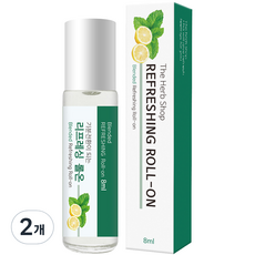 The Herb Shop Aroma Roll-On Stick 清爽 2 包, 2個, 8毫升