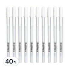 SAKURA Gelly Roll Souffle Gel Ink Pen 0.8mm, 白色, 40個