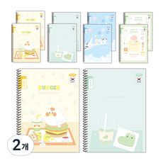 PENPIA 1 000小學線圈筆記本3-6通知簿通用 10個入, 隨機出貨, 2個