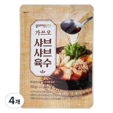 곰곰 가쓰오 샤브샤브 육수 (육수 1: 물 7), 200g, 4개
