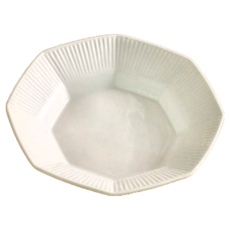 Yoon陶瓷 純白八角義大利麵碗, 1個, 白色的