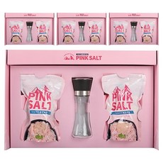 Choice Set 喜馬拉雅粉紅鹽 2包+研磨罐禮盒, 1kg, 4組