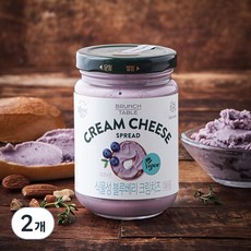 복음자리 식물성 블루베리 크림치즈, 190g, 2개