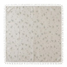 Hoom禾慕生活 桌布, 100 x 140cm, 白色 法式小碎花, 1個