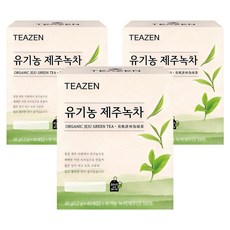 티젠 유기농 제주녹차, 1.2g, 40개입, 3개