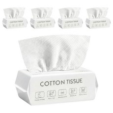 保柔 抽取式 一次性 洗臉巾 20 x 15cm 100片, 網紋, 5包