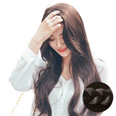 GabalNara 長直髮全頂假髮 S, 巧克力棕, 1個