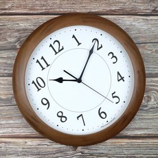 HotClock 320毫米高級木紋壁鐘, 胡桃木