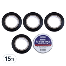 스탠맨 전기절연테이프 19mm x 10m, 15개