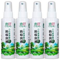 克叮 小花蔓澤蘭 防蚊液 嬰幼兒款, 80ml, 4瓶