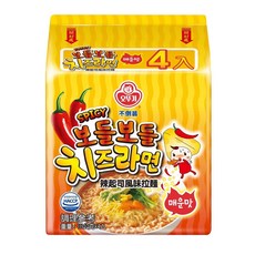 不倒翁 辣起司風味拉麵, 4包