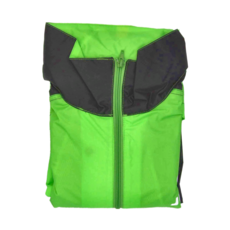 JUMP 將門 COOL套裝配色防水風雨衣 男女適穿, 黑綠色