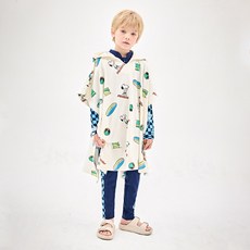 JELISPOON Peanuts 兒童史努比衝浪俱樂部浴袍