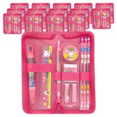 misoro 4000拉鍊袋文具組 2210, 粉色, 15套