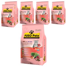 福壽實業 FUSO Pets 貓食, 鮪魚 + 螃蟹, 1.5kg, 6袋
