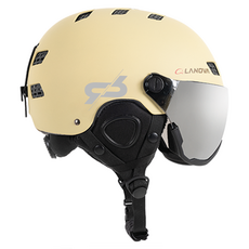 Lanova 滑雪護目鏡安全帽, 1個, 香草色