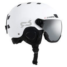 Lanova 滑雪板護目鏡安全帽, 1個, 白色