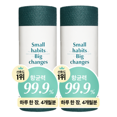 sosoeazy 清潔洗碗抹布 60抽, 深綠色, 2捲