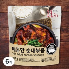 려강 매콤한 순대볶음, 500g, 6개