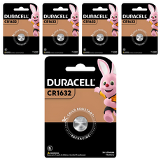 듀라셀 코인 리튬 건전지 CR1632, 1개입, 5개