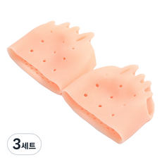 제이케이 자세교정 엄지 외반 충격흡수 발가락 분리기 양쪽착용 세트 스킨, 3세트