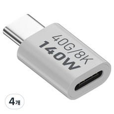 Coms USB Type C 延長轉接頭 M/F C-Type 140W 40Gbps UHD 8K 60Hz, JA325, 4個