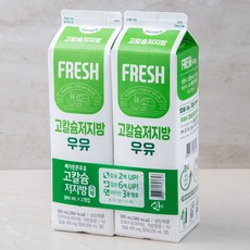 푸르밀 고칼슘 저지방 우유, 900ml, 2개