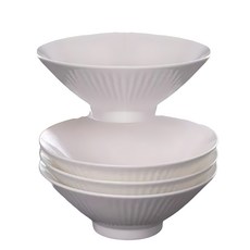 活瓷面4P套裝, 4個, 白色