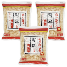 토호식품 락교 파우치, 1kg, 3개