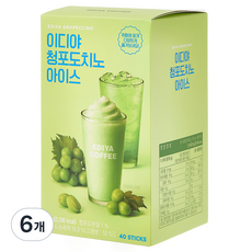 이디야 청포도치노 아이스, 16g, 40개입, 6개