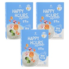 HAPPY HOURS 寶寶粥套裝, 100%無添加, 鮮貝吻仔魚, 300g, 3盒