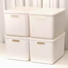 Im Home Living Genie 食品儲藏室收納籃, 白色, 4個