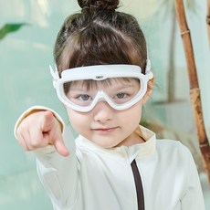 SNEFF 兒童款寬泳鏡, 白色