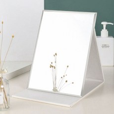 便攜式折疊方形桌鏡 L號, 白色