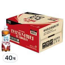 진로토닉워터 얼그레이 홍차, 600ml, 40개