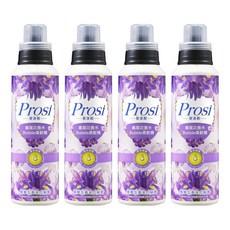 Prosi 普洛斯 香水Bubble柔軟精 鳶尾花, 雙效柔纖配方 抗靜電 SGS檢測 無螢光劑 甲醛, 570ml, 4瓶
