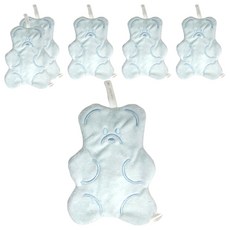 小熊軟糖造型擦手巾 - 寶寶藍, 1條, 6條