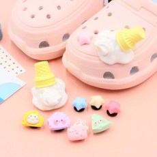 絲路 牛奶甜筒星星鞋飾配件 10件組