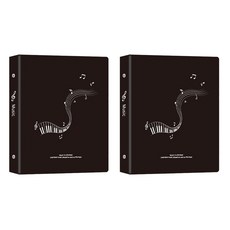 珠友文化 A5 空夾 20孔 1入, 絲滑琴音 黑色, 2本