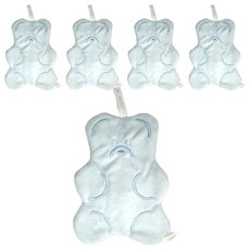 小熊軟糖造型擦手巾 - 寶寶藍, 1條, 5條