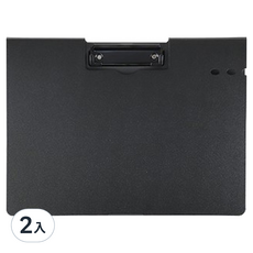 橫式PP丹麥夾 A4, 經典黑, 2入