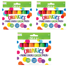 ooly Chunky 彩繪棒 經典款, 6色, 3套