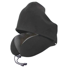 莫代爾連帽頸枕 DO460B15, 純黑色, 均碼