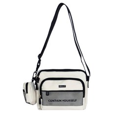 JEBALLOT 男女通用 Latris 斜揹包, 象牙白