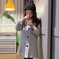 littlebeattie 兒童經典翻領羊毛大衣